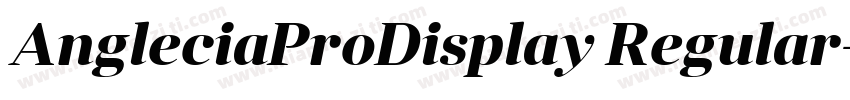 AngleciaProDisplay Regular字体转换